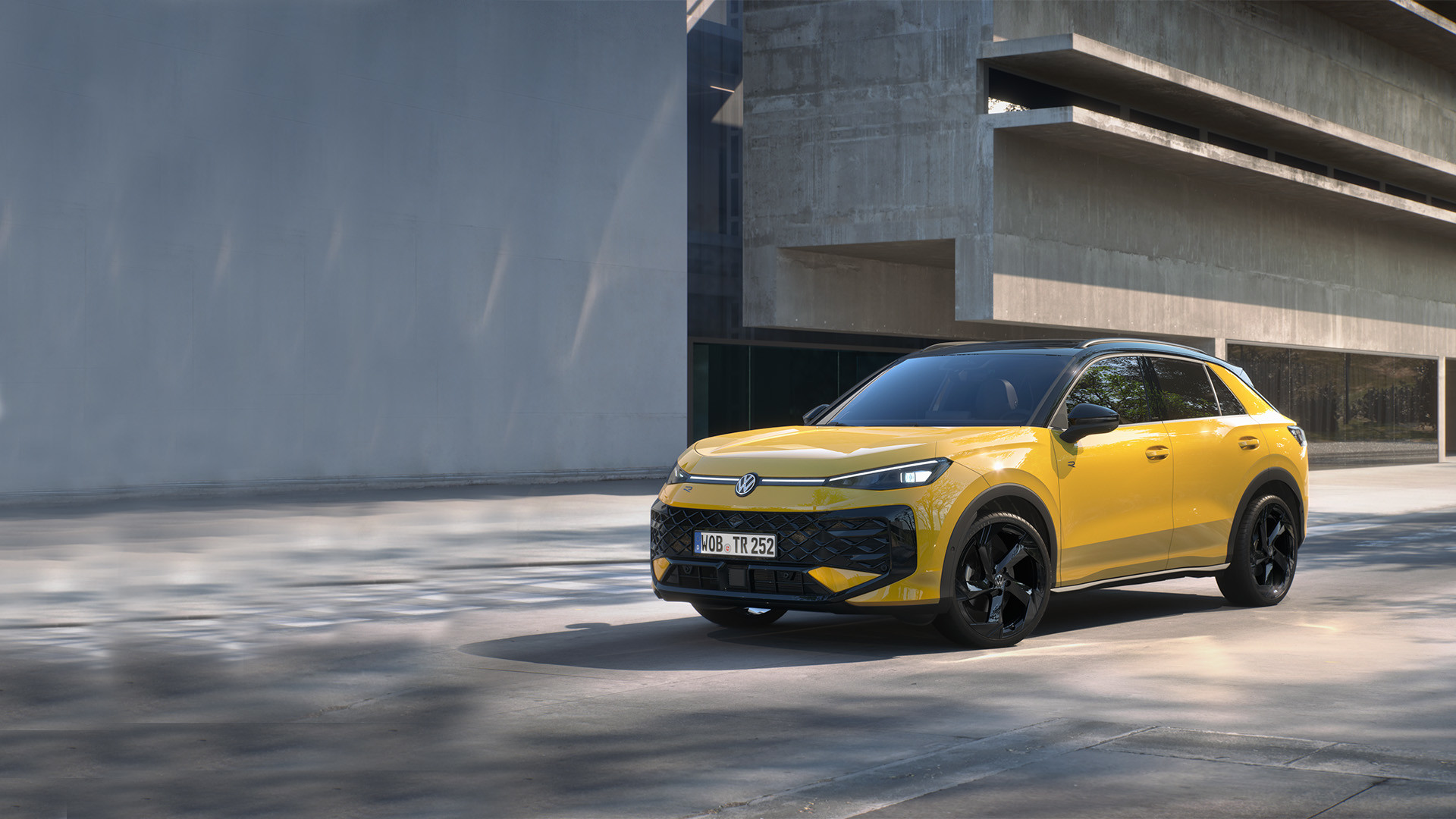 VW T-Roc R-Line in gelb VW T-Roc R-Line in gelb