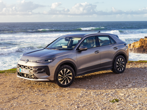 T-Roc Silber am Meer