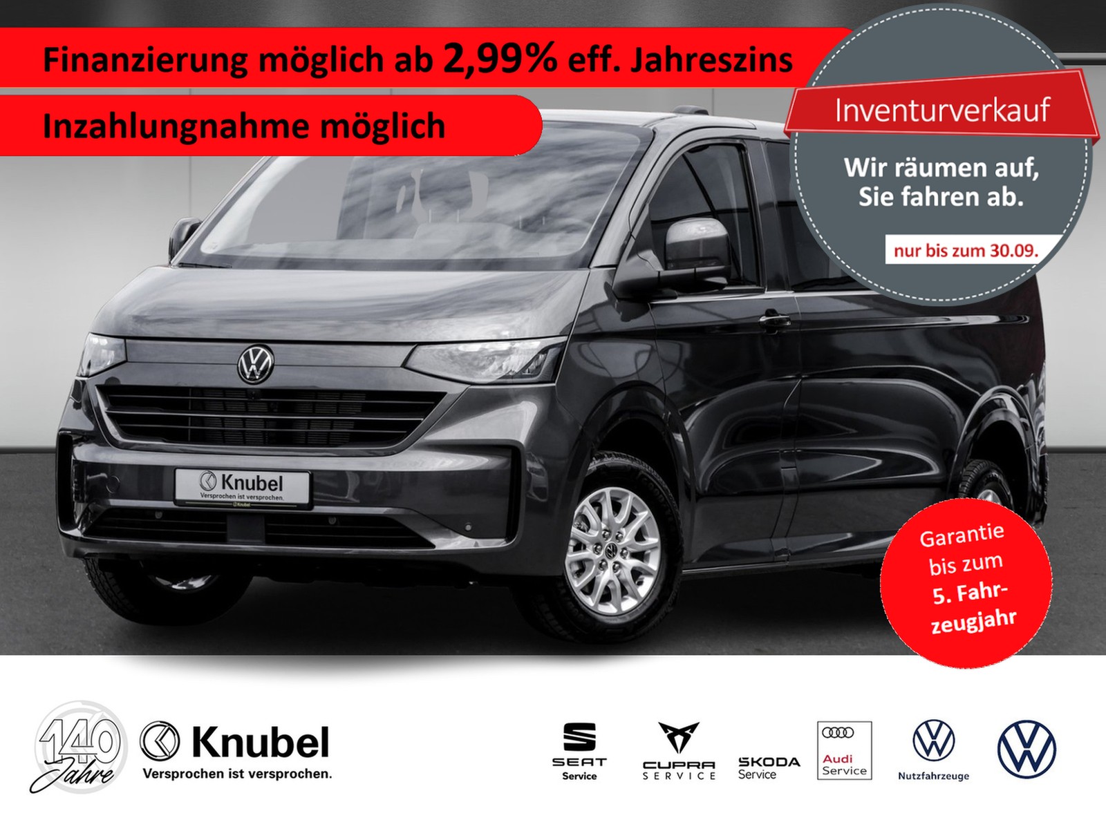 Volkswagen T7 Transporter Kasten+
