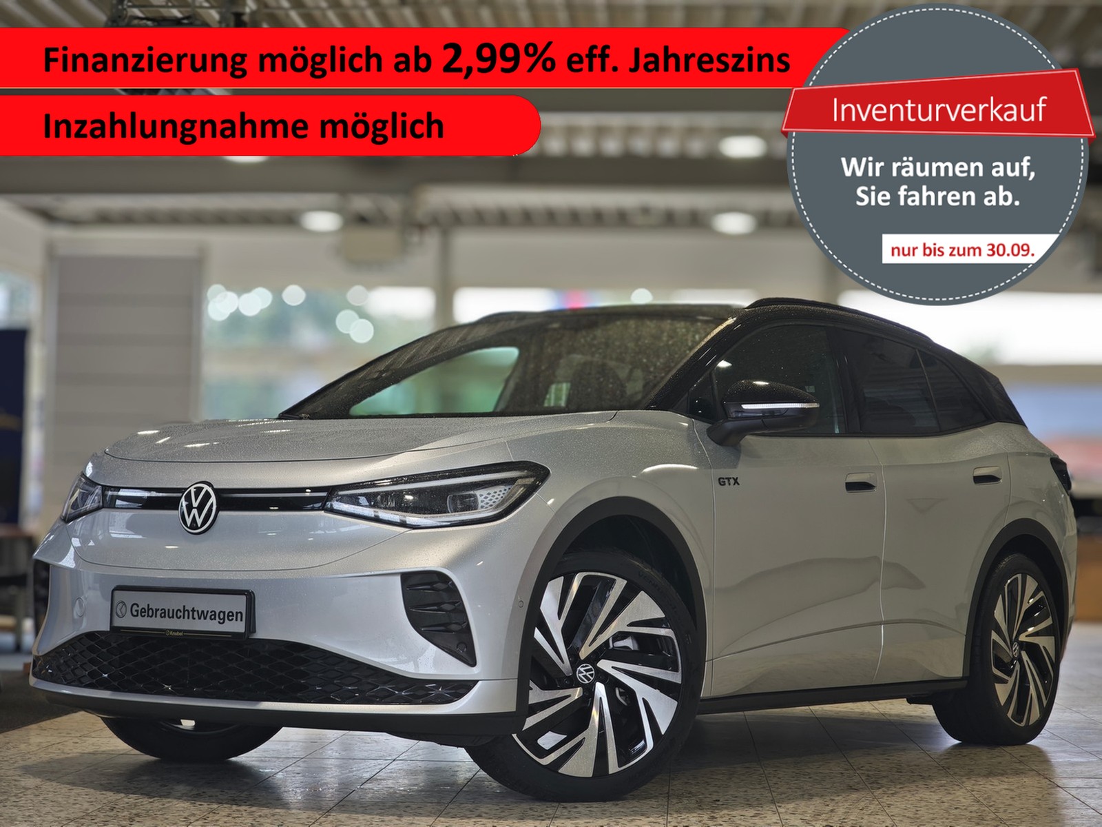 Volkswagen ID.4 GTX AHK*HuD*W&auml;Pu*5xPlusPakete*21Zoll